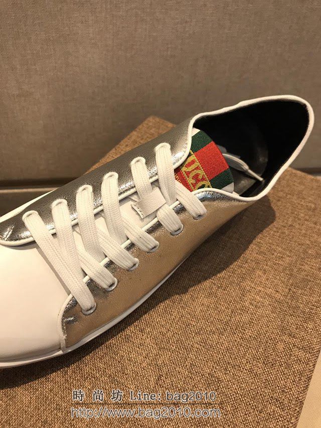 GUCCI男鞋 頂級代購男士2019HK專櫃同步 古馳男休閒板鞋 高品質 Gucci系帶男鞋  hdnx1308